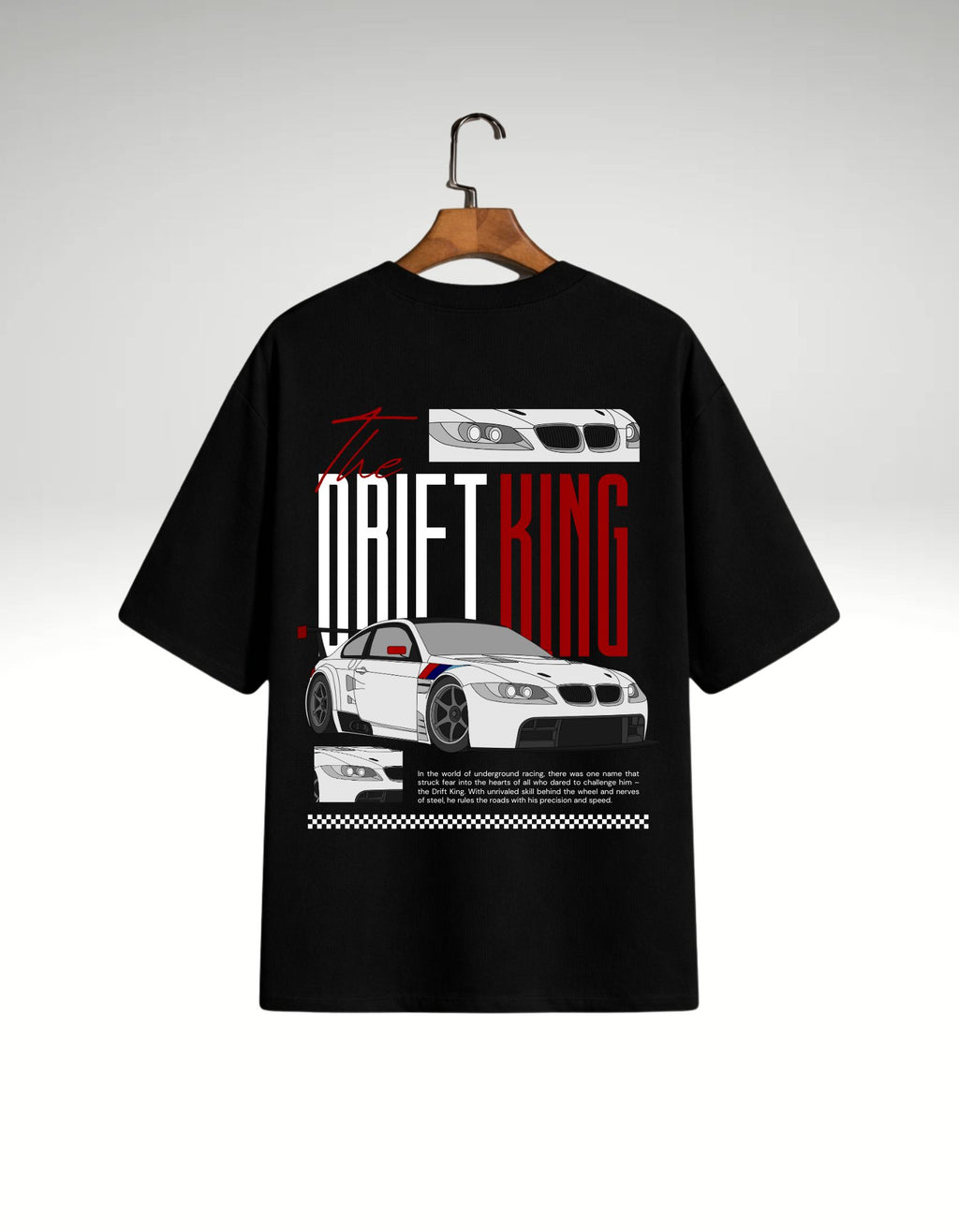 The Drift King Car Graphic Oversized Tee
