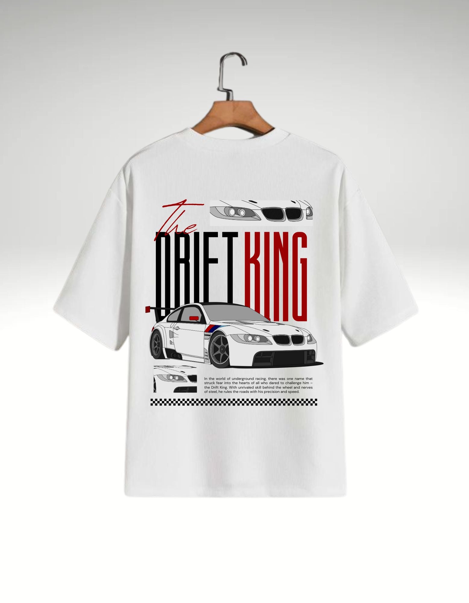 The Drift King Car Graphic Oversized Tee